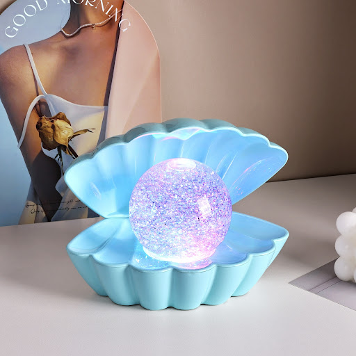 Title 3, Shell-Shaped Neon Ambience Light Decorative Orn...
