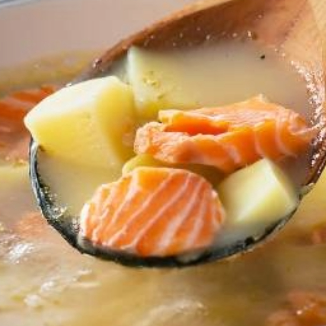 salmon and potato soup