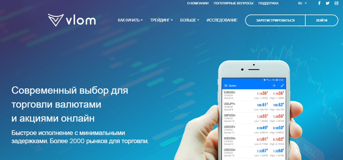 Липовый CFD-брокер Vlom: обзор схемы обмана, отзывы