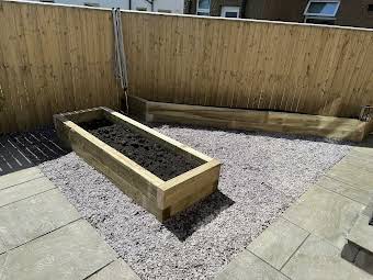 Planters using timber sleepers  album cover