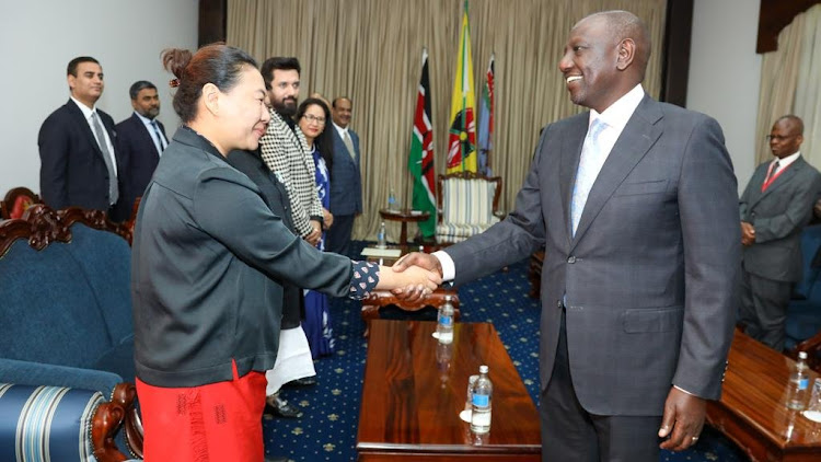 President William Ruto meeting with a delegation of MPs from India’s Upper and Lower Houses at State House, Nairobi on January 17.