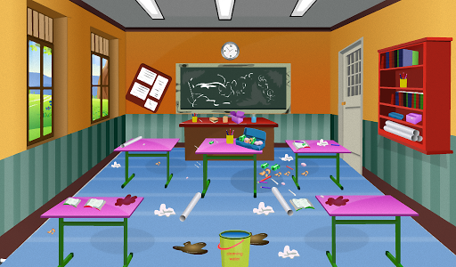 Classroom cleaning girls games