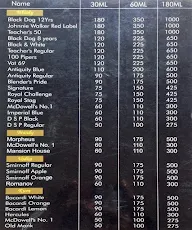 Madhura menu 1