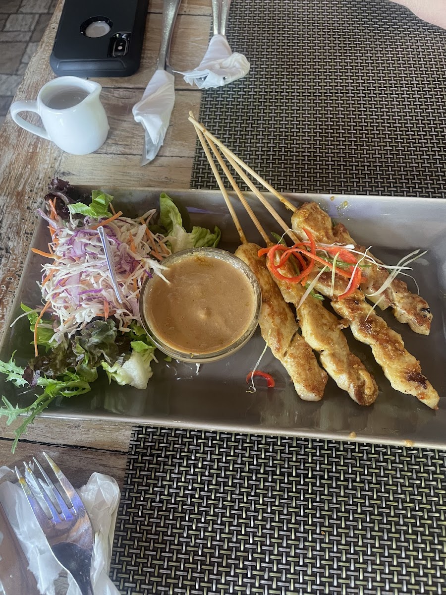 Chicken satay starter