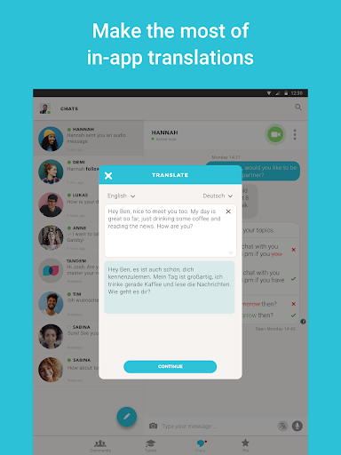 Tandem Language Exchange: Speak & learn languages