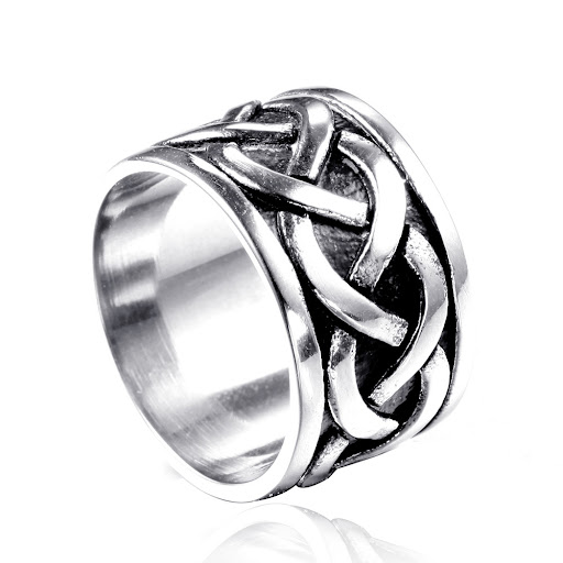 Title 5, Bague homme en acier titane, dominante et éléga...