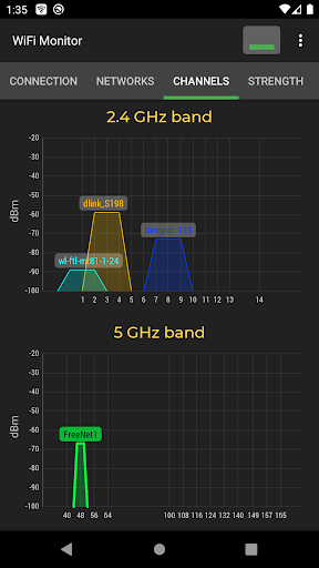 Screenshot WiFi Monitor: network analyzer