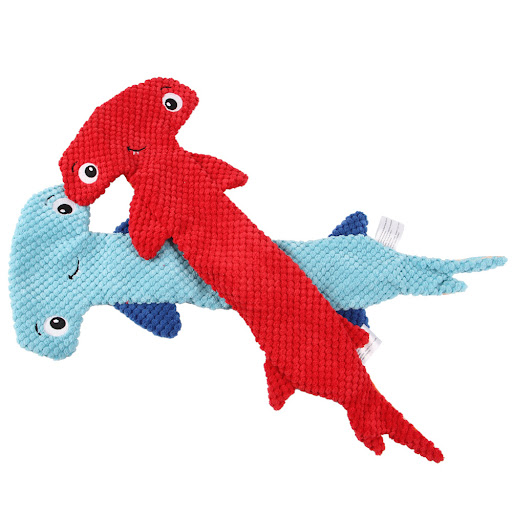 Title 6, Hammerhead Shark Shape Vocal Dog Toy. Durable, ...
