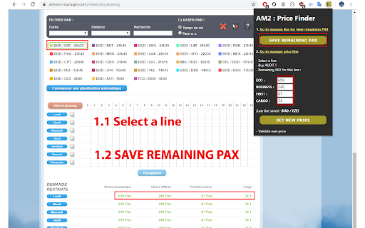 Airline Manager 2 : Price Finder Extension