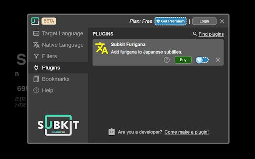 Subkit Furigana Add-on