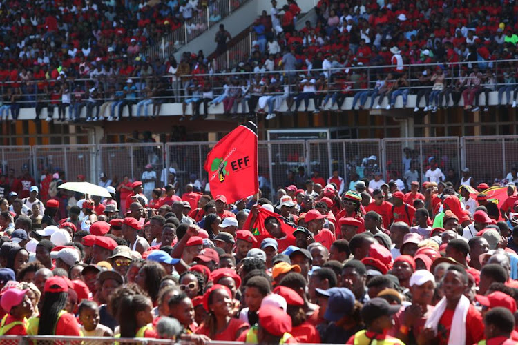 Thousands of EFF supporters attend a rally in Chatsworth, south of Durban, on Sunday, March 24 2019.