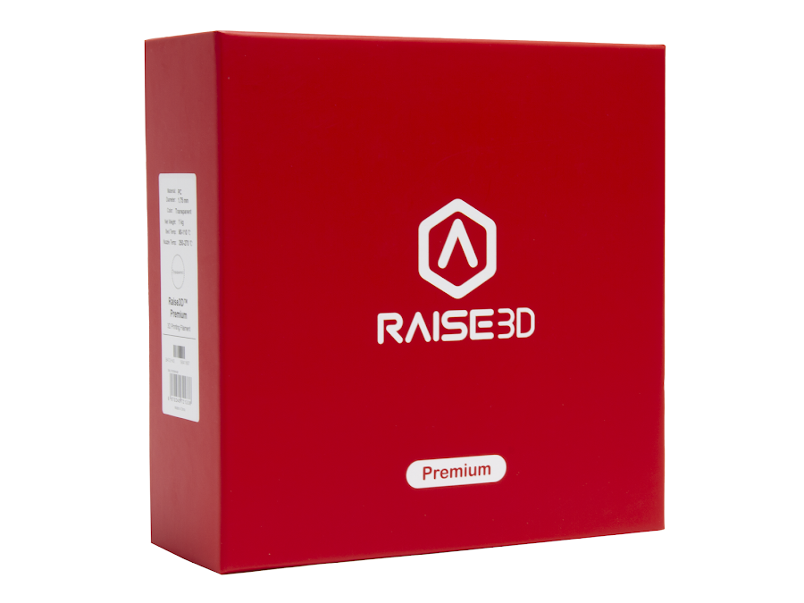 Raise3D Transparent Premium PC Filament - 1.75mm (1kg)