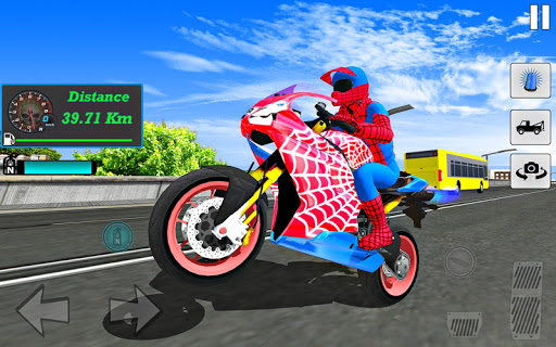 Bike Super Hero Stunt Driver Racing