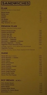 Choice Snack Bar menu 1