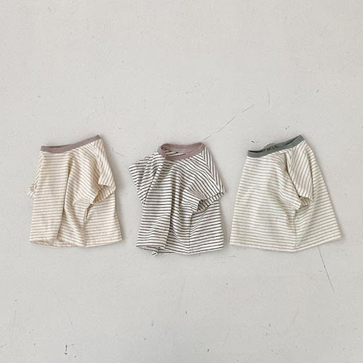 Title 1, Korean Style Baby Casual Striped Short-sleeved ...