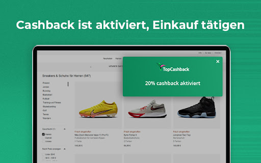 TopCashback DE Erhalte Cashback & Gutscheine