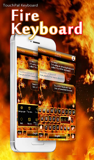 Burning Fire Keyboard Theme