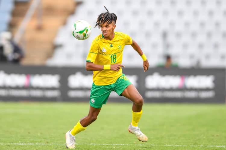 Antonio Van Wyk of South Africa during the U23 Africa Cup of Nations, Qualifier match between South Africa and Congo Brazzaville at Donsonville Stadium on March 23.