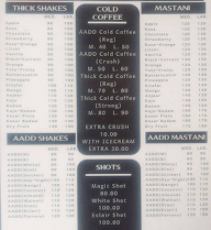 AADD (M) AADD (B) menu 1