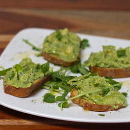 Avocado & Lime Bruschetta