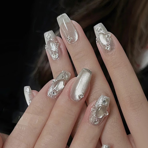 Title 8, Universal Nail Shimmering Powder Porcelain Whit...