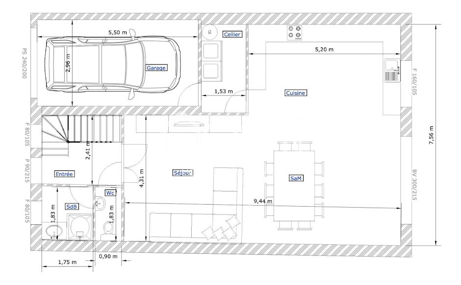 Vente terrain  956 m² à Souchez (62153), 75 000 €