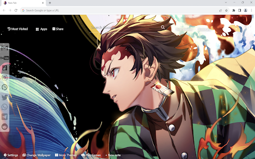 Fons de pantalla de Demon Slayer Tanjirou