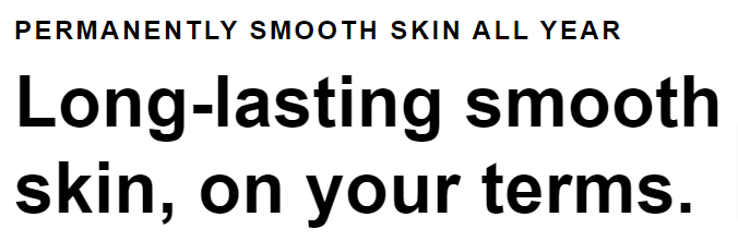 Braun — Permanently smooth skin all year