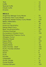 Angamalies Kalavara menu 1