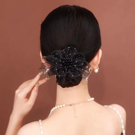 Title 5, Womens Organza High-Grade Temperament Hair Rin...