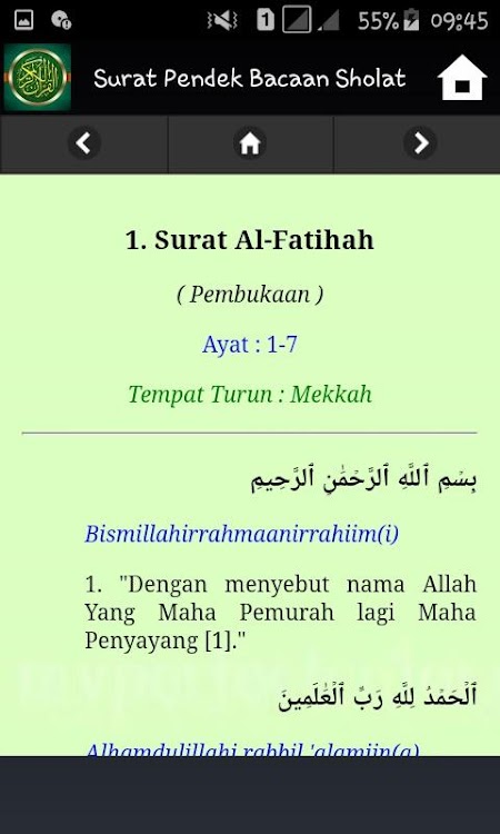 Surat Pendek Bacaan Sholat Android Apps Appagg