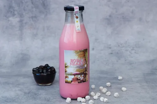 Rose Milk Tea With Tapioca Boba [500 Ml]