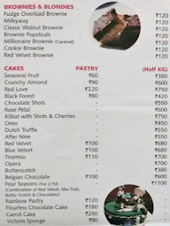 Cakes N Craft menu 1