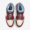 wmns air jordan 1 zoom air comfort sail / hyper royal / white / redstone