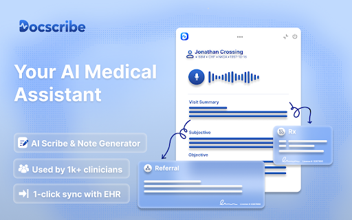 Docscribe AI Medical Scribe screenshot 1