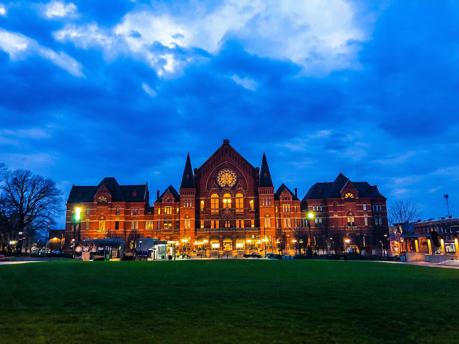 Things to do in Cincinnati with kids - A view of Music Hall taken at Washington Park