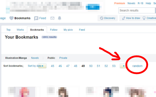 pixiv Random Jump chrome extension