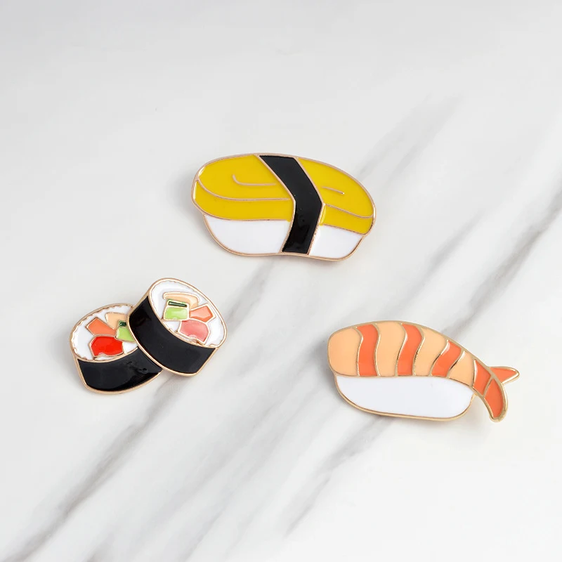 Cute Alloy Brooch in Bento Shape. A charming accessory to add a touch of kawaii style to your everyday outfits and expre