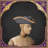 Treasure hunter's bicornered hat