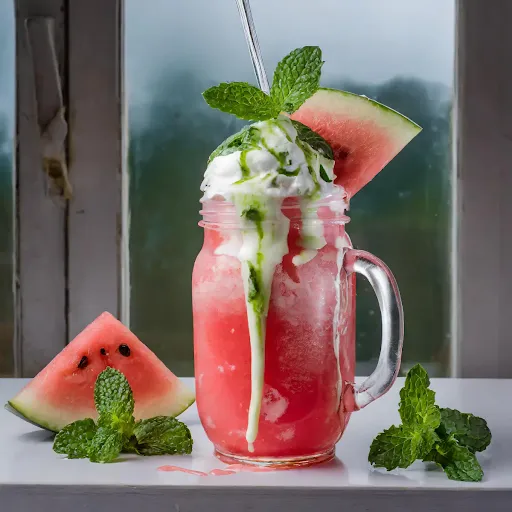 Watermelon Mint Shake [450 Ml, 1 Mason Jar]