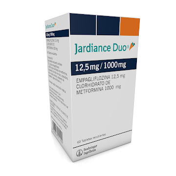 Jardiance Duo Empagliflozina + Metformina 12.5mg/1000mg Boehringer Caja x 60 Tabletas  