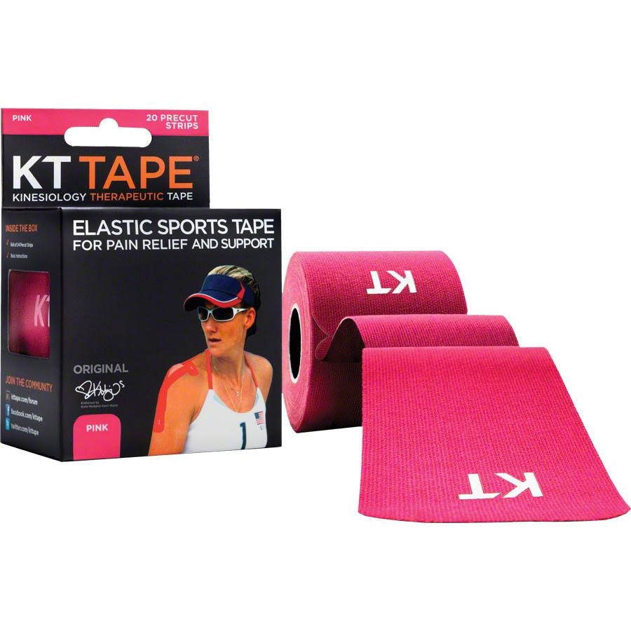 KT Tape Kinesiology Therapeutic Body Tape: Roll of 20 Strips, Pink