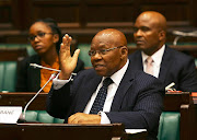 Former SABC chairman, Ben Ngubane, answers questions in parliament on Friday.