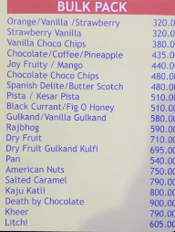 SVS Ice Cream Parlour menu 1