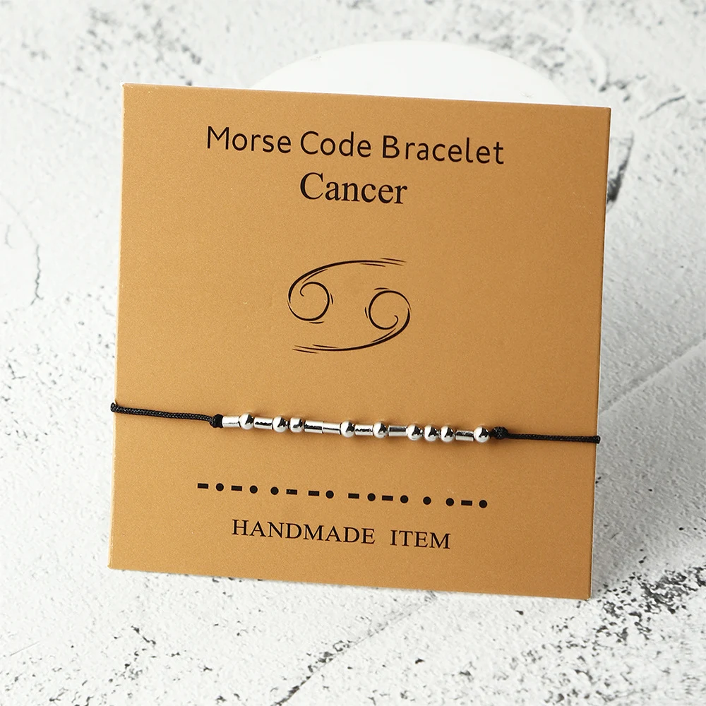Title 13, Brazalete de pareja versátil con código Morse d...