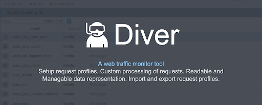Diver - Web Traffic Monitor Tool marquee promo image
