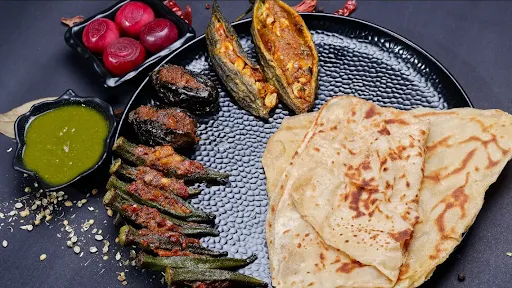 Bharwa Mixed Platter With Tawa Paratha