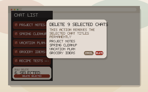 ChatGPT Bulk Delete screenshot 18