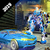 US Police Grand Robot Car Transformation Games icon