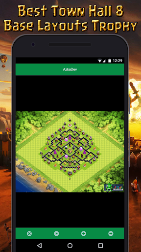 Town Hall 8 Base Layouts Trophy